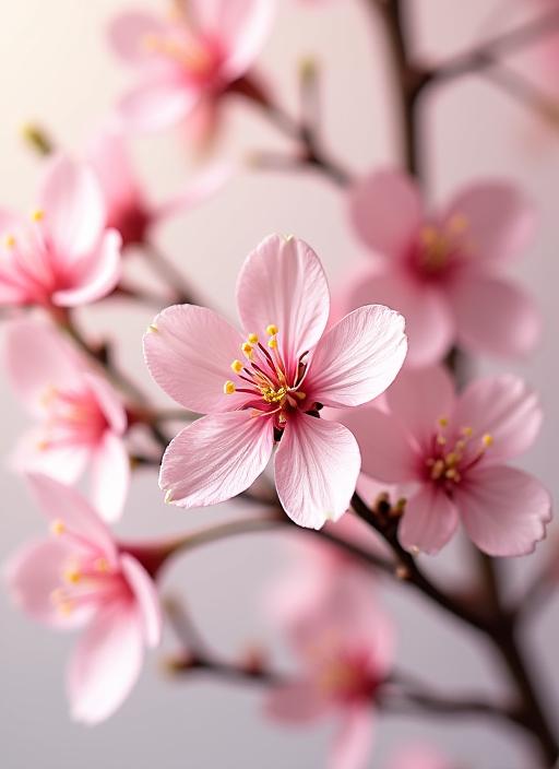 桜の花をあしらった繊細な春のアレンジメント。