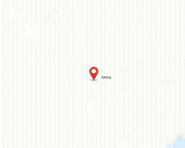 東京都銀座にある氷雪の場所を示す地図。
